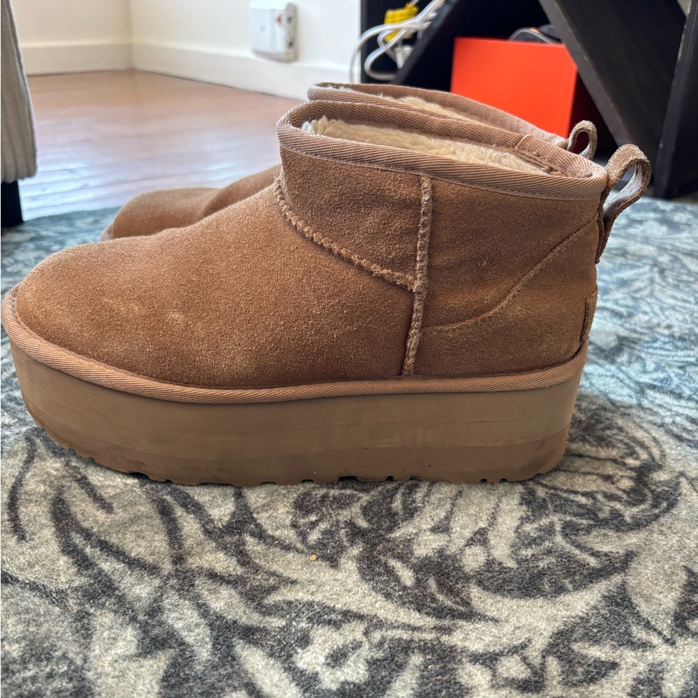 Chestnut Ugg Mini Platform - image 4